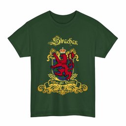Scottish Strachan Clan Tartan Lion Rampant of Scotland T-Shirt