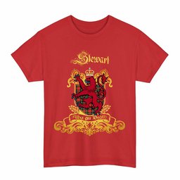 Scottish Stewart (High Stewards) Clan Tartan Lion Rampant of Scotland T-Shirt