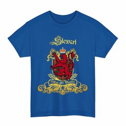 Scottish Stewart (High Stewards) Clan Tartan Lion Rampant of Scotland T-Shirt