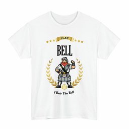 ScotsTee Shop Scottish Bell Clan Tartan T-Shirt - Motto Scotsman