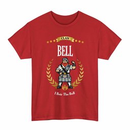 ScotsTee Shop Scottish Bell Clan Tartan T-Shirt - Motto Scotsman