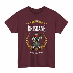 ScotsTee Shop Scottish Brisbane Clan Tartan T-Shirt - Motto Scotsman