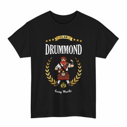 ScotsTee Shop Scottish Drummond Clan Tartan T-Shirt - Motto Scotsman