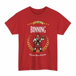 ScotsTee Shop Scottish Binning of Wallifoord Clan Tartan T-Shirt - Motto Scotsman