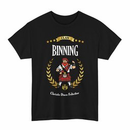 ScotsTee Shop Scottish Binning of Wallifoord Clan Tartan T-Shirt - Motto Scotsman