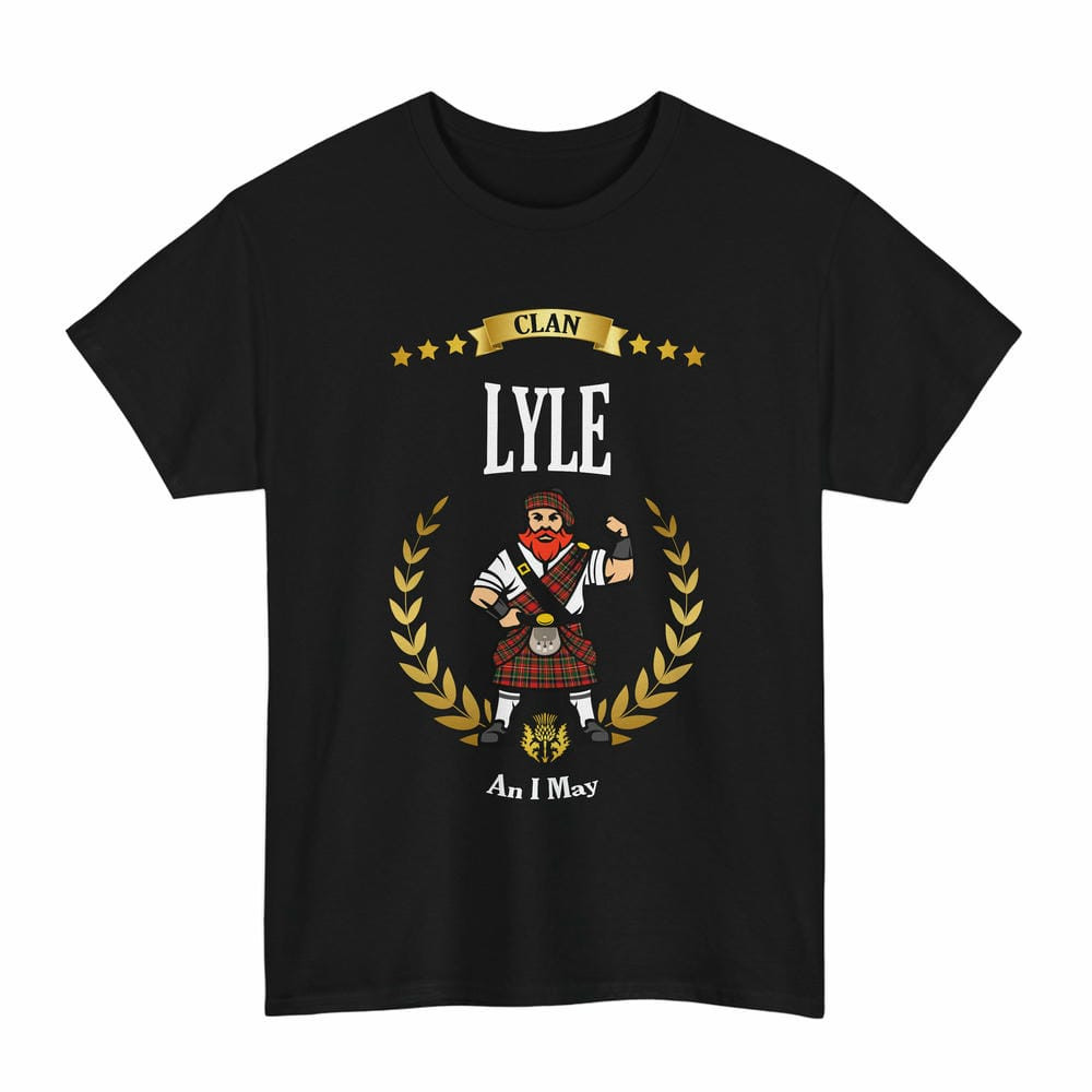 ScotsTee Shop Scottish Lyle Clan Tartan T-Shirt - Motto Scotsman