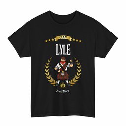 ScotsTee Shop Scottish Lyle Clan Tartan T-Shirt - Motto Scotsman