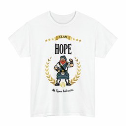 ScotsTee Shop Scottish Hope Clan Tartan T-Shirt - Motto Scotsman