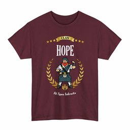 ScotsTee Shop Scottish Hope Clan Tartan T-Shirt - Motto Scotsman