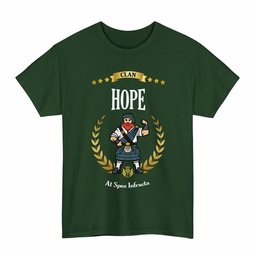 ScotsTee Shop Scottish Hope Clan Tartan T-Shirt - Motto Scotsman