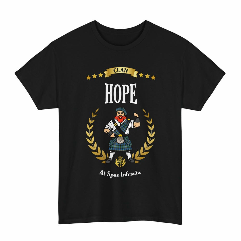 ScotsTee Shop Scottish Hope Clan Tartan T-Shirt - Motto Scotsman