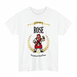 ScotsTee Shop Scottish Rose Clan Tartan T-Shirt - Motto Scotsman