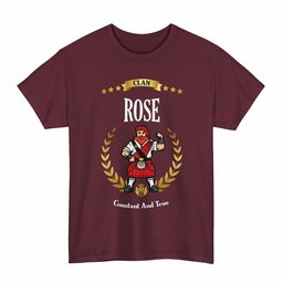 ScotsTee Shop Scottish Rose Clan Tartan T-Shirt - Motto Scotsman
