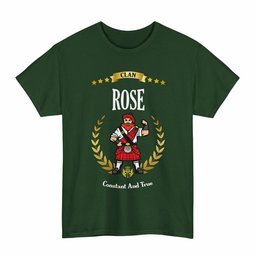 ScotsTee Shop Scottish Rose Clan Tartan T-Shirt - Motto Scotsman