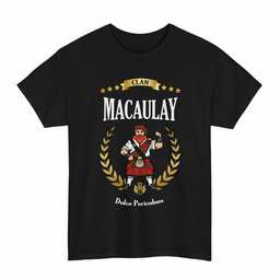 ScotsTee Shop Scottish MacAulay Clan Tartan T-Shirt - Motto Scotsman