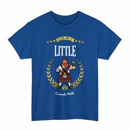 ScotsTee Shop Scottish Little Clan Tartan T-Shirt - Motto Scotsman