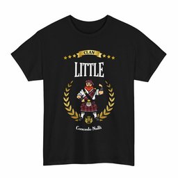 ScotsTee Shop Scottish Little Clan Tartan T-Shirt - Motto Scotsman