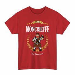 ScotsTee Shop Scottish Moncrieffe Clan Tartan T-Shirt - Motto Scotsman