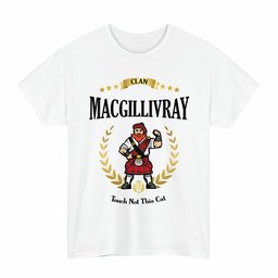 ScotsTee Shop Scottish MacGillivray Clan Tartan T-Shirt - Motto Scotsman