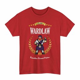 ScotsTee Shop Scottish Wardlaw Clan Tartan T-Shirt - Motto Scotsman