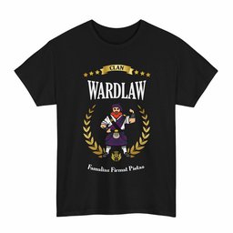 ScotsTee Shop Scottish Wardlaw Clan Tartan T-Shirt - Motto Scotsman