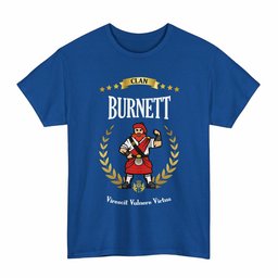 ScotsTee Shop Scottish Burnett Clan Tartan T-Shirt - Motto Scotsman