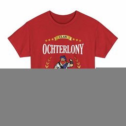 ScotsTee Shop Scottish Ochterlony Clan Tartan T-Shirt - Motto Scotsman