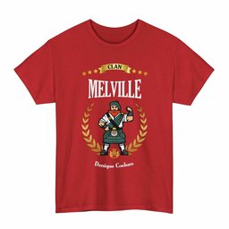ScotsTee Shop Scottish Melville Clan Tartan T-Shirt - Motto Scotsman