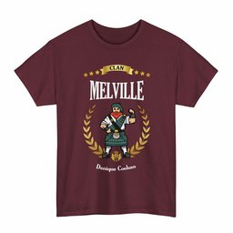 ScotsTee Shop Scottish Melville Clan Tartan T-Shirt - Motto Scotsman