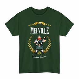 ScotsTee Shop Scottish Melville Clan Tartan T-Shirt - Motto Scotsman