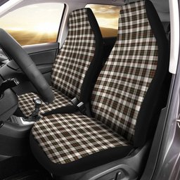ScotsTee Shop Scottish Brodie Black & White Weathered Clan Crest Tartan Car Seat Covers