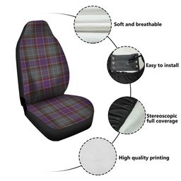 ScotsTee Shop Scottish Adam Weathered Clan Crest Tartan Car Seat Covers