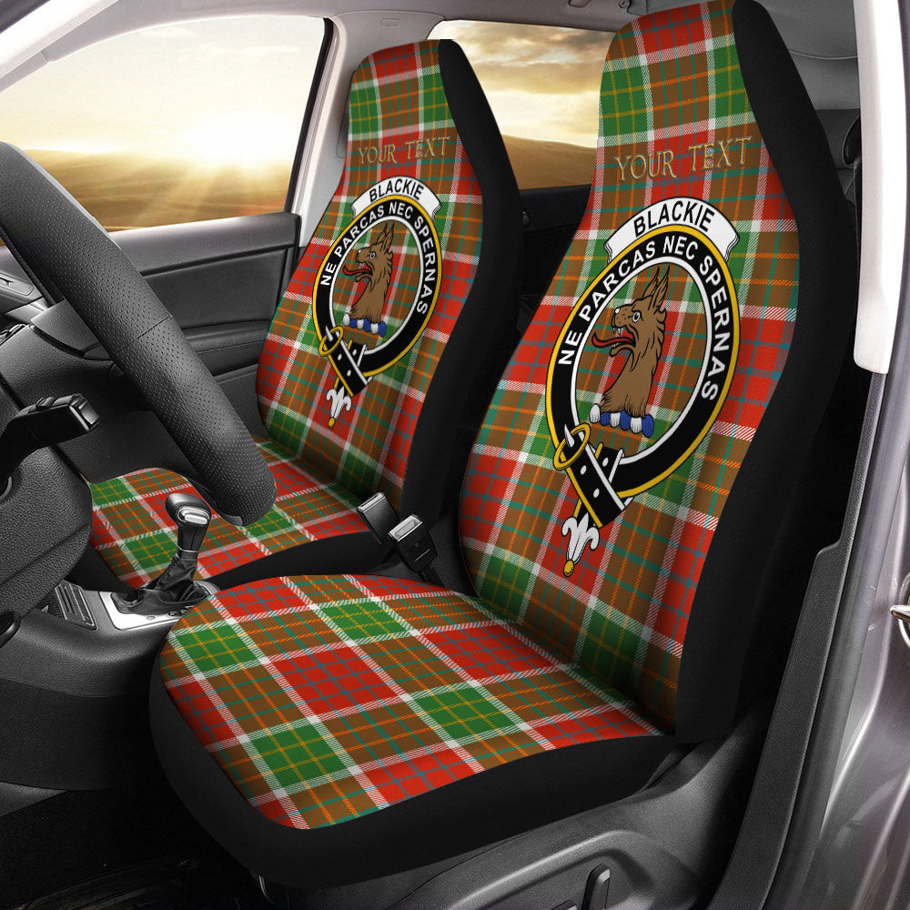 ScotsTee Shop Scottish Blackie Ancient Clan Crest Tartan Car Seat Covers