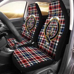 ScotsTee Shop Scottish Bell Border (Bell Southern Bell) Modern Clan Crest Tartan Car Seat Covers