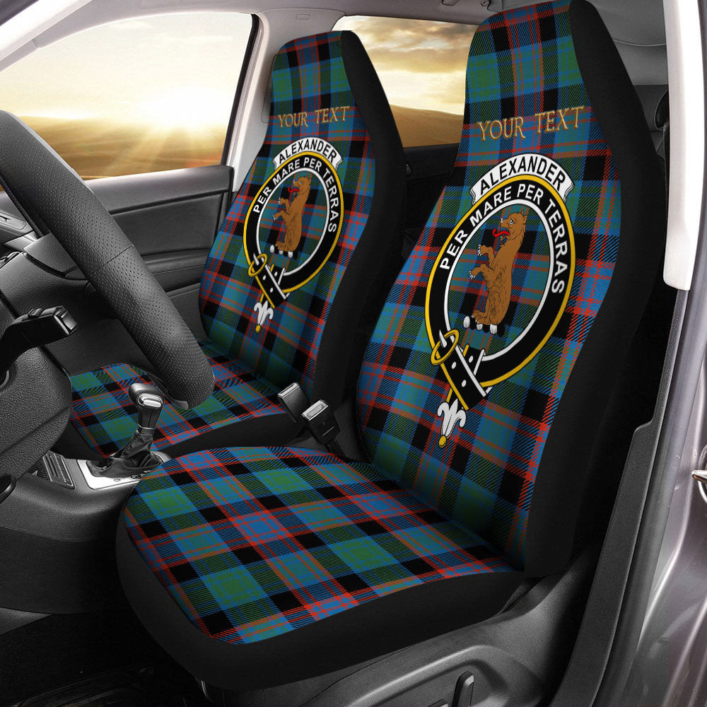ScotsTee Shop Scottish Alexander Hunting Ancient Clan Crest Tartan Car Seat Covers