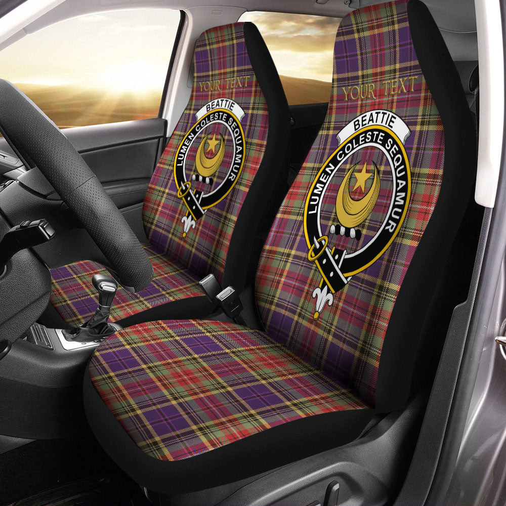 ScotsTee Shop Scottish Beattie Weathered Clan Crest Tartan Car Seat Covers
