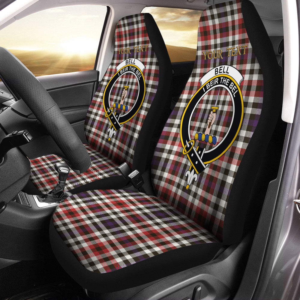 ScotsTee Shop Scottish Bell Border (Bell Southern Bell) Weathered Clan Crest Tartan Car Seat Covers
