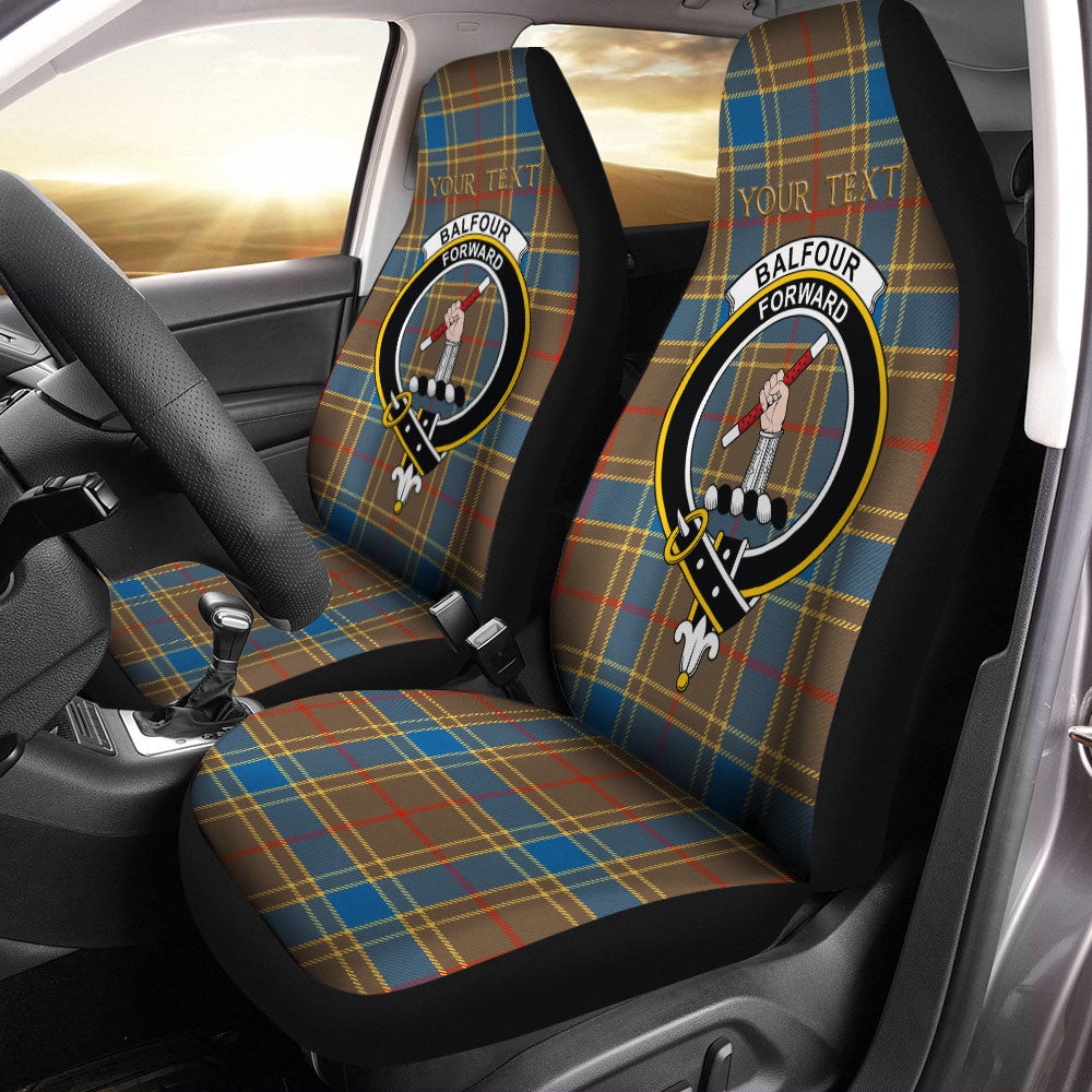 ScotsTee Shop Scottish Balfour Ancient Clan Crest Tartan Car Seat Covers