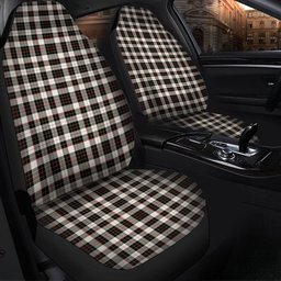 ScotsTee Shop Scottish Brodie Black & White Clan Crest Tartan Car Seat Covers
