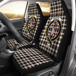ScotsTee Shop Scottish Brodie Black & White Clan Crest Tartan Car Seat Covers