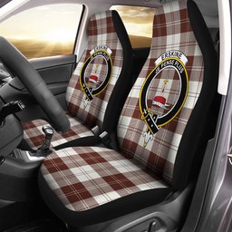 ScotsTee Shop Scottish Erskine Burgundy Clan Crest Tartan Car Seat Covers