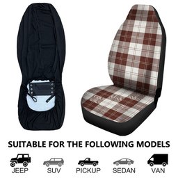 ScotsTee Shop Scottish Erskine Burgundy Clan Crest Tartan Car Seat Covers