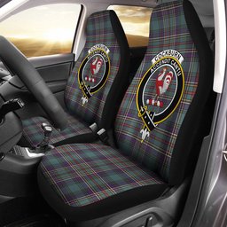 ScotsTee Shop Scottish Cockburn (Coburn) Weathered Clan Crest Tartan Car Seat Covers