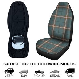 ScotsTee Shop Scottish Cleland Weathered Clan Crest Tartan Car Seat Covers