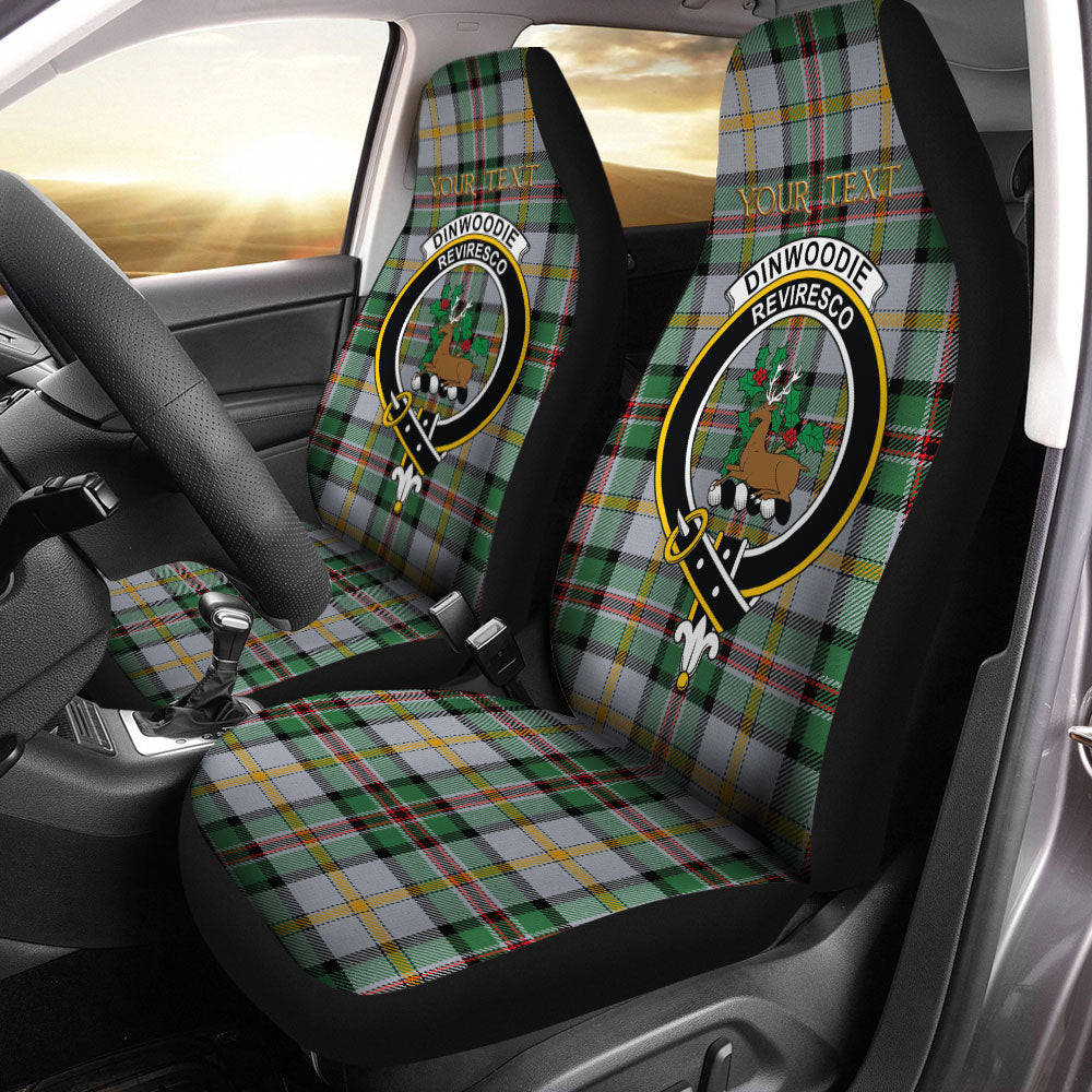 ScotsTee Shop Scottish Dinwoodie Modern Clan Crest Tartan Car Seat Covers