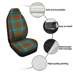 ScotsTee Shop Scottish Crozier Ancient Clan Crest Tartan Car Seat Covers
