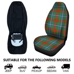 ScotsTee Shop Scottish Crozier Ancient Clan Crest Tartan Car Seat Covers