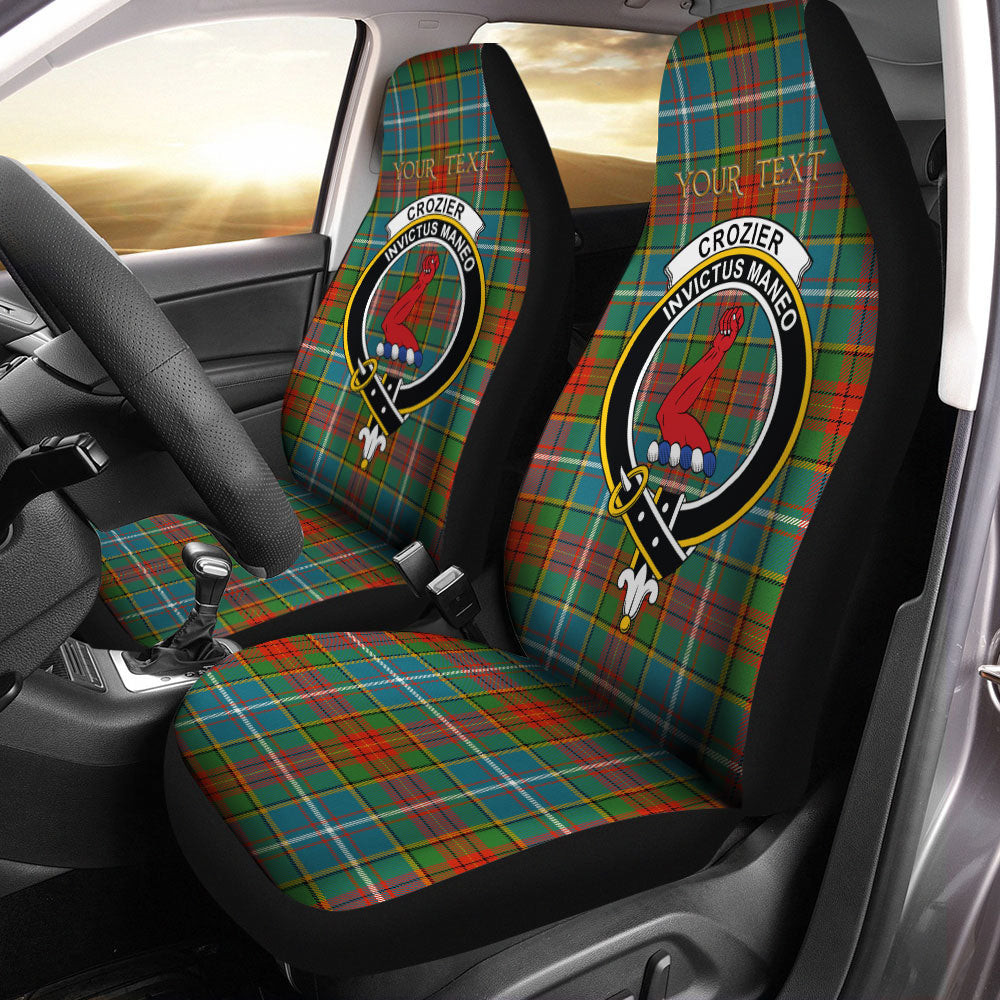 ScotsTee Shop Scottish Crozier Ancient Clan Crest Tartan Car Seat Covers