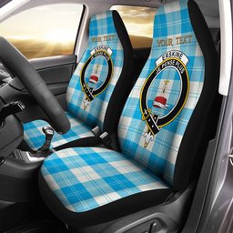 ScotsTee Shop Scottish Erskine Blue Clan Crest Tartan Car Seat Covers