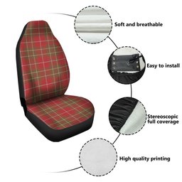 ScotsTee Shop Scottish Burnett Weathered Clan Crest Tartan Car Seat Covers